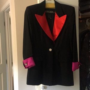 Vintage Escada tuxedo Jacket